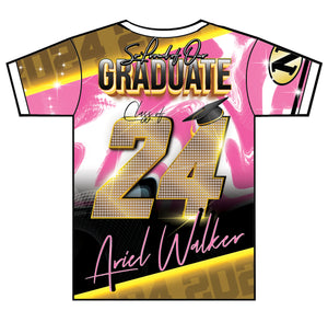 "Ariel Walker" Custom Designed Graduation 3D shirt