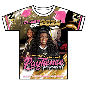 "Paytience" Custom Designed Graduation 3D shirt