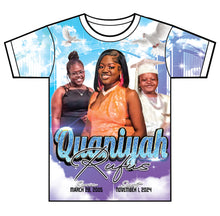 Load image into Gallery viewer, &quot;Quaniyah&quot; Custom Designed Memorial 3D shirt
