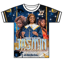 Load image into Gallery viewer, &quot;Jasmin&quot; Custom Designed Graduation 3D shirt
