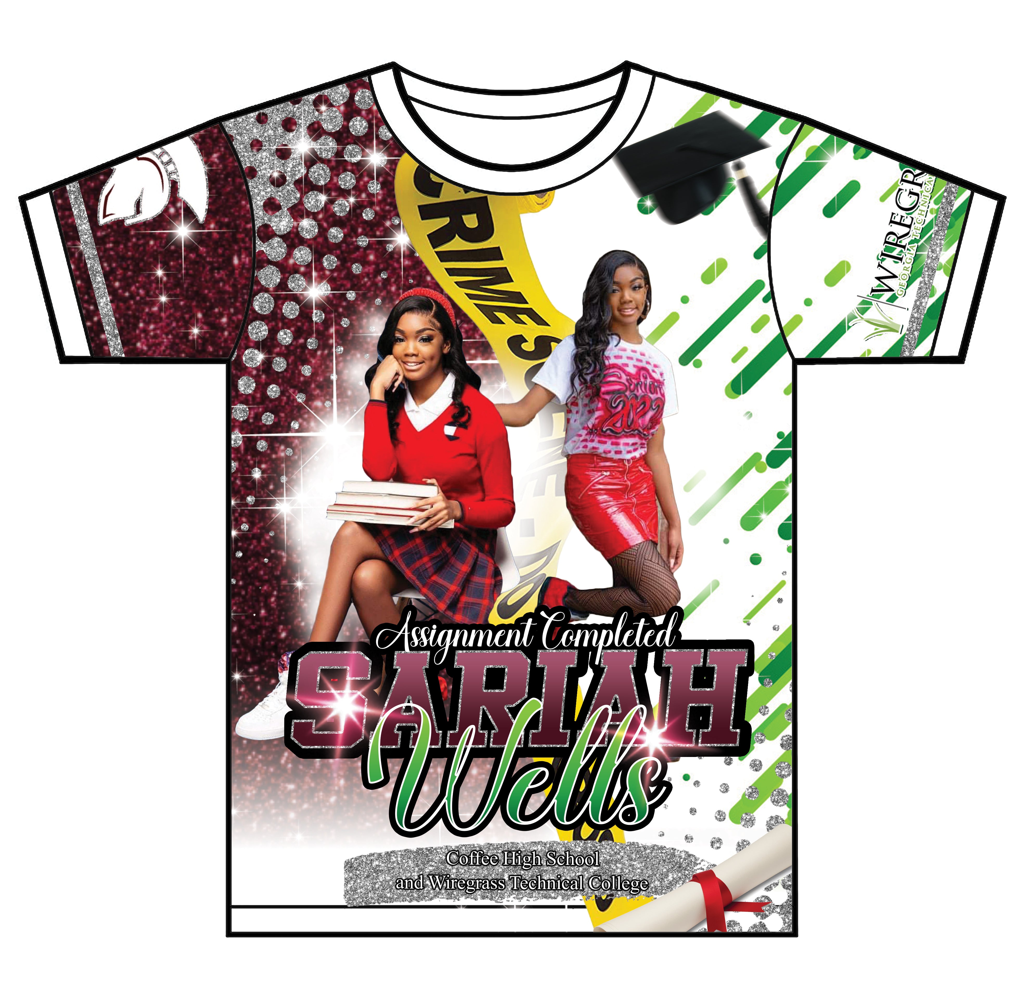 Custom Graduation Shirt 3D (All Over) Shirt - 10/31 – Azzara Designs