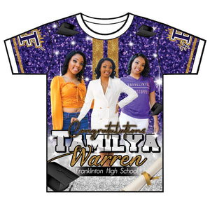 "Tamilya" Custom Designed Graduation 3D shirt