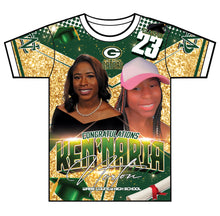 Load image into Gallery viewer, &quot;Ken&#39;Naria&quot; Custom Designed Graduation 3D shirt
